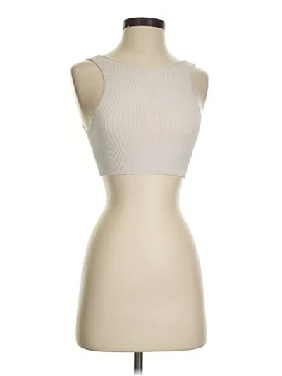 Pre-owned Floreat Tank Top Ivory Strapless Neckline Tops