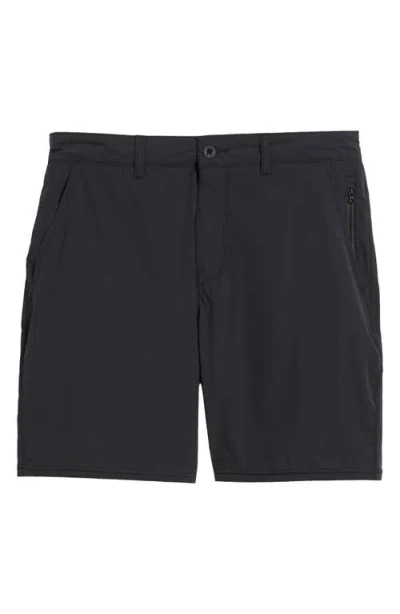 Florence All-purpose Stretch Nylon Hybrid Shorts In Black