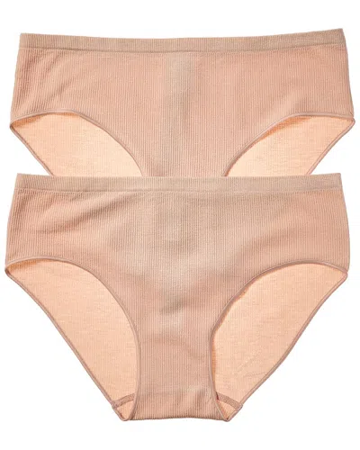 Florence By Mills 2pk Softie Seamless Hipster In Brown