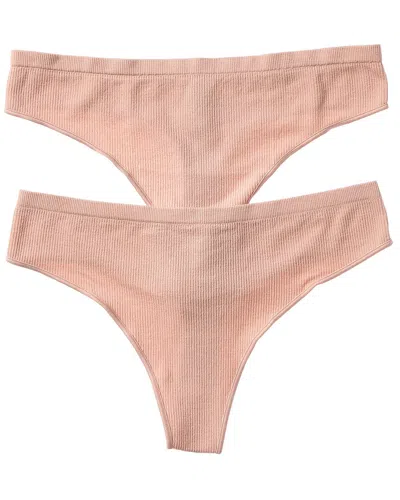 Florence By Mills 2pk Softie Seamless Thong In Multi