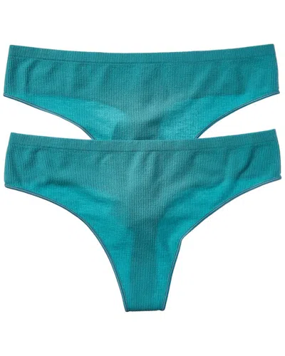 Florence By Mills 2pk Softie Seamless Thong In Green