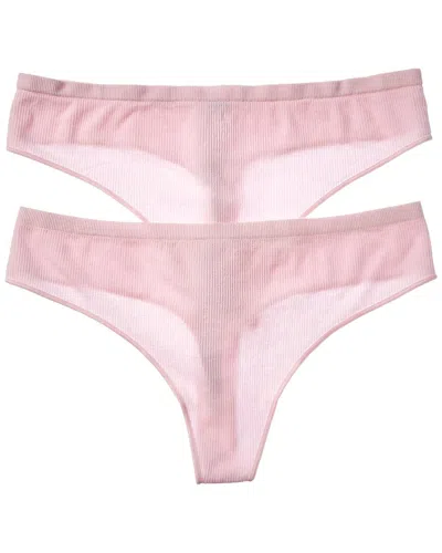 Florence By Mills 2pk Softie Seamless Thong In Pink