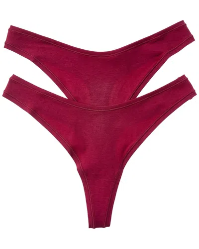 Florence By Mills 2pk Softie Thong In Red
