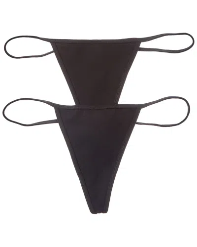 Florence By Mills 2pk String Thong In Black