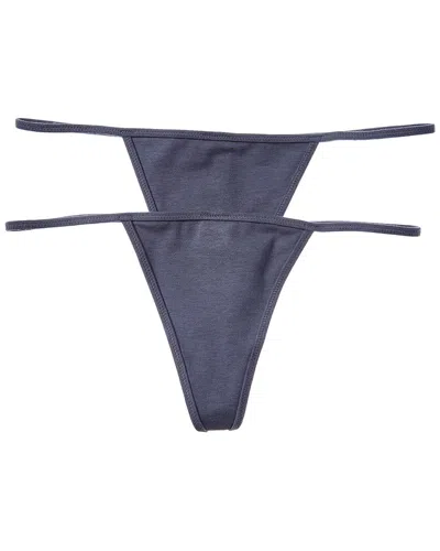 Florence By Mills 2pk String Thong In Gray