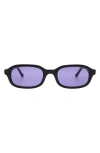 Florence By Mills 49mm Rectangular Sunglasses In Black