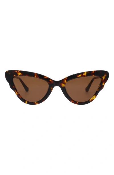 Florence By Mills 51mm Butterfly Sunglasses In Brown