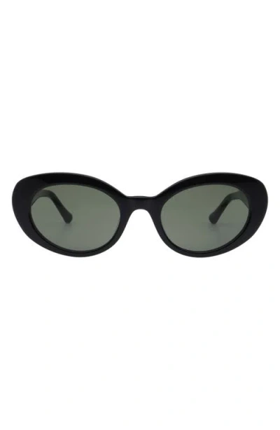 Florence By Mills 52mm Oval Sunglasses In Black