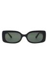 Florence By Mills 52mm Rectangular Sunglasses In Black