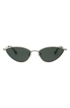 Florence By Mills 53mm Cat Eye Sunglasses In Metallic
