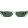 Florence By Mills 53mm Rectangular Sunglasses In Green