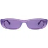 Florence By Mills 53mm Rectangular Sunglasses In Purple