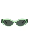 Florence By Mills 54mm Cat Eye Sunglasses In Green