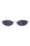 Florence By Mills 54mm Oval Sunglasses In Gray