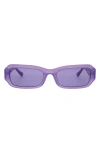 Florence By Mills 54mm Rectangular Sunglasses In Purple