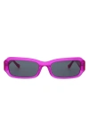 Florence By Mills 54mm Rectangular Sunglasses In Pink