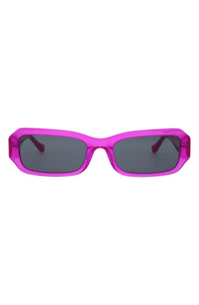Florence By Mills 54mm Rectangular Sunglasses In Pink