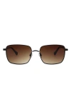 Florence By Mills 54mm Square Sunglasse In Brown