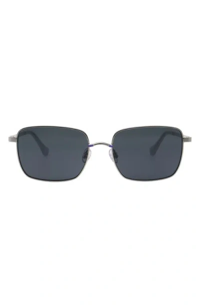 Florence By Mills 54mm Square Sunglasse In Silver