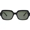 Florence By Mills 55mm Rectangular Sunglasses In Black