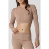 Florence By Mills Ballet Cable Crop Sweater In Multi