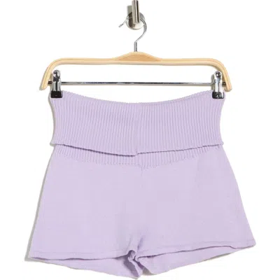 Florence By Mills Barre Sweater Shorts In Purple