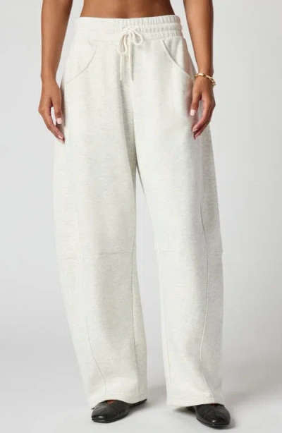 Florence By Mills Barrel Leg Sweatpants In White