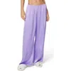 Florence By Mills Bow Satin Pants In Millie Lavender