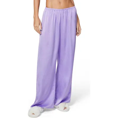 Florence By Mills Bow Satin Pants In Millie Lavender