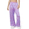 Florence By Mills Bow Satin Pants In Millie Lavender Bows