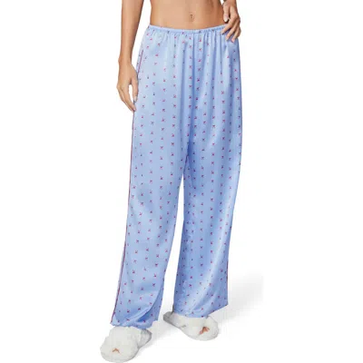 Florence By Mills Bow Satin Pants In Windsurfer Ribbons