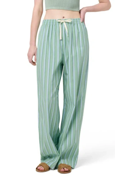 Florence By Mills Boxy Pants In Green Of Stripe