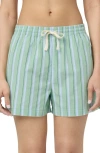 Florence By Mills Boxy Shorts In Green Of Stripe