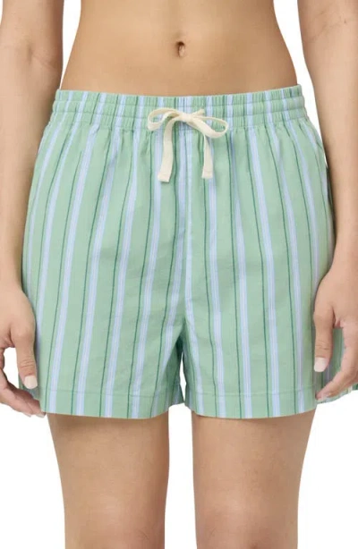 Florence By Mills Boxy Shorts In Green Of Stripe