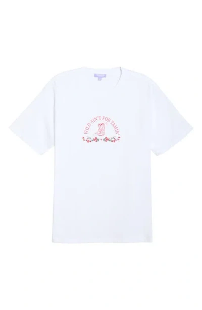 Florence By Mills Boyfriend Graphic T-shirt In White