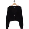 Florence By Mills Bright Side Crop Cardigan In Black