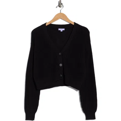 Florence By Mills Bright Side Crop Cardigan In Black