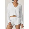 Florence By Mills Bright Side Crop Cardigan In White