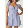Florence By Mills Cap Sleeve Eyelet Minidress In Purple