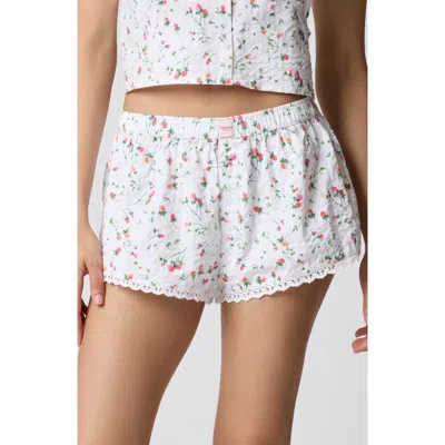 Florence By Mills Cheeky Stretch Cotton Boxer In White