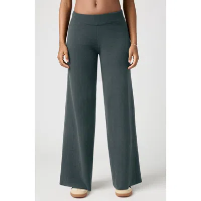 Florence By Mills Chenille Wide Leg Pants In Green