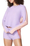 Florence By Mills Colorblock Tipped Sweater In Millie Lavender