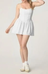Florence By Mills Corset Fit & Flare Minidress In Neutral