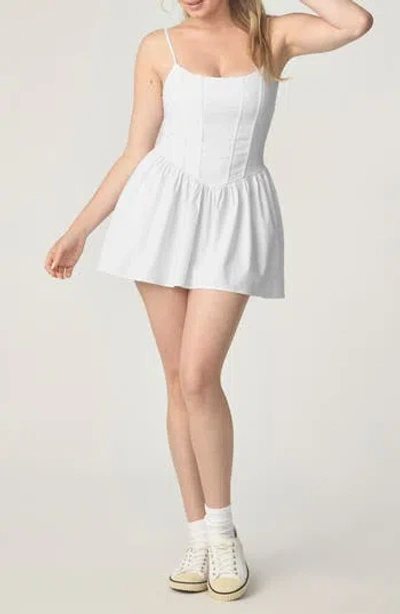 Florence By Mills Corset Fit & Flare Minidress In White