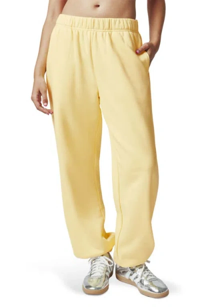 Florence By Mills Cotton Blend Boyfriend Joggers In Yellow