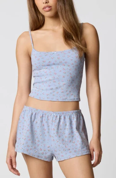 Florence By Mills Cotton Blend Pajamas In Blue