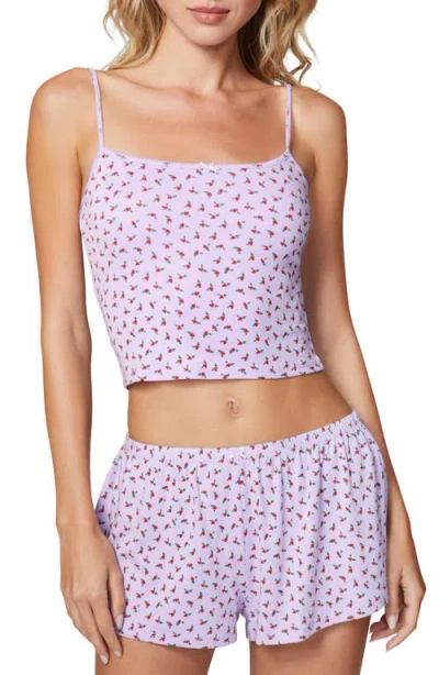 Florence By Mills Cotton Blend Pajamas In Millie Lavender Holly