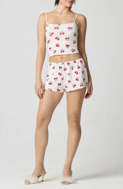 Florence By Mills Cotton Blend Pajamas In White