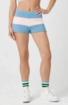 Florence By Mills Cotton Blend Rugby Sweater Shorts In Multi