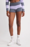 Florence By Mills Cotton Blend Rugby Sweater Shorts In Multi